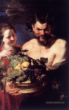 satyre et fille Peter Paul Rubens Peinture à l'huile